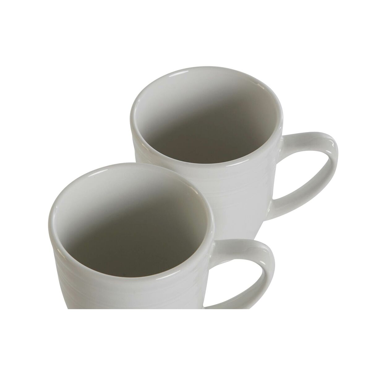 Conjunto de 4 Canecas DKD Home Decor Branco Porcelana 330 ml - EcoNest