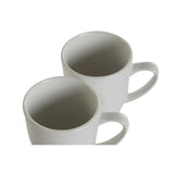 Conjunto de 4 Canecas DKD Home Decor Branco Porcelana 330 ml - EcoNest