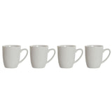 Conjunto de 4 Canecas DKD Home Decor Branco Porcelana 330 ml - EcoNest