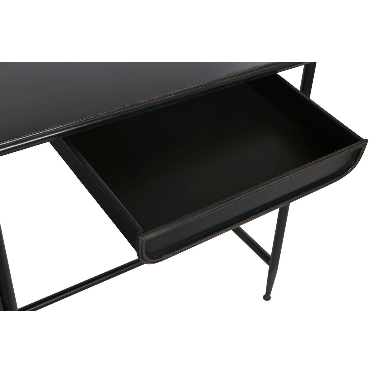 Secretária DKD Home Decor Preto Metal Cristal 120 x 50 x 80 cm - EcoNest