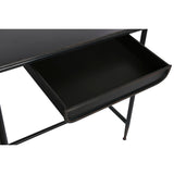 Secretária DKD Home Decor Preto Metal Cristal 120 x 50 x 80 cm - EcoNest