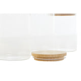 Conjunto de 3 Potes Home ESPRIT Transparente Silicone Bambu Vidro de Borosilicato 10 x 10 x 22,3 cm - EcoNest