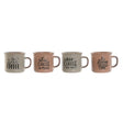 Conjunto de 4 Canecas Home ESPRIT Azul Cor de Rosa Grés - EcoNest