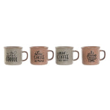 Conjunto de 4 Canecas Home ESPRIT Azul Cor de Rosa Grés - EcoNest