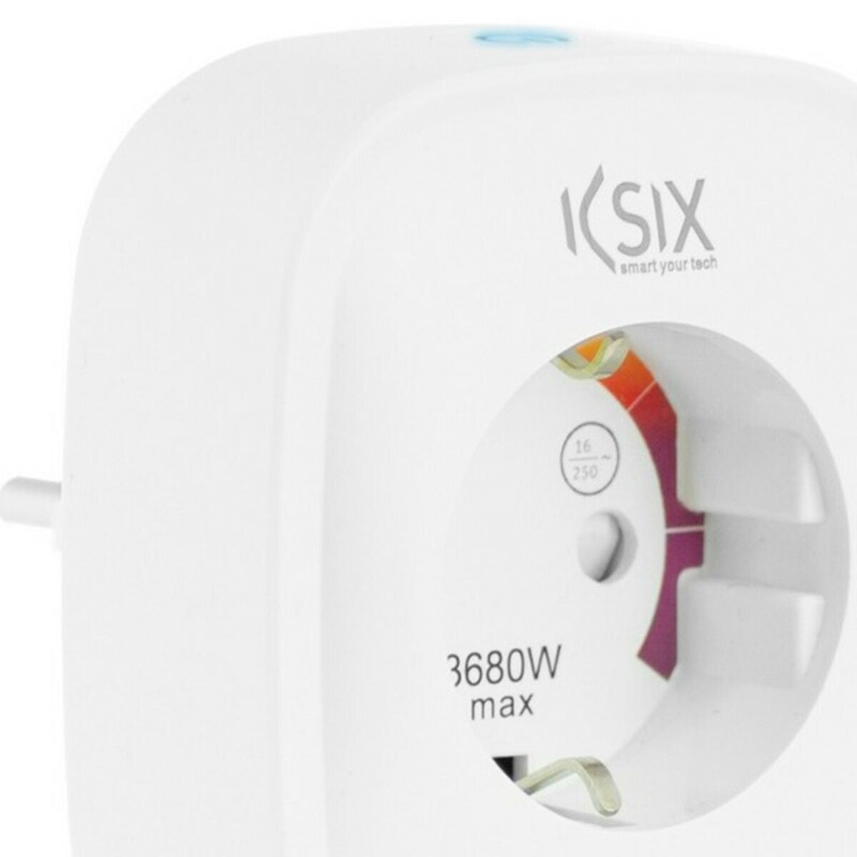 Tomada Inteligente KSIX Smart Energy Slim WIFI 250V Branco - EcoNest