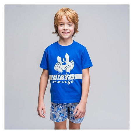Pijama Infantil Mickey Mouse Azul - EcoNest