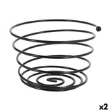 Fruteira Viejo Valle Preto Espiral Ø 26 x 17 cm (2 Unidades) - EcoNest