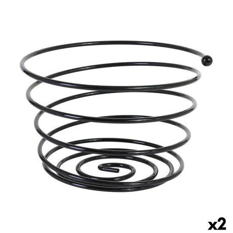 Fruteira Viejo Valle Preto Espiral Ø 26 x 17 cm (2 Unidades) - EcoNest