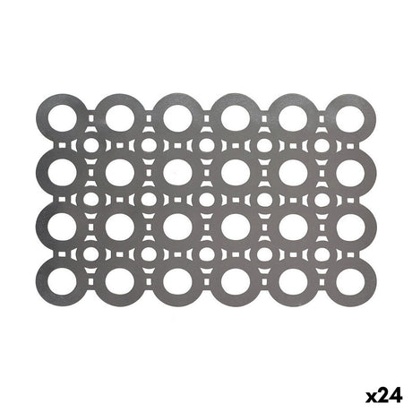 Individuais Viejo Valle PVC Prateado 45 x 30 cm (24 Unidades) - EcoNest