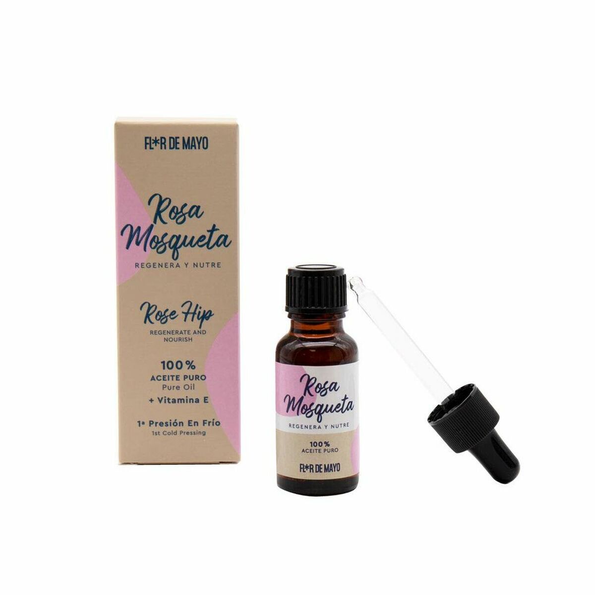 Óleo Essencial Rose Hip Flor de Mayo 073190 Rosa Mosqueta 20 ml - EcoNest