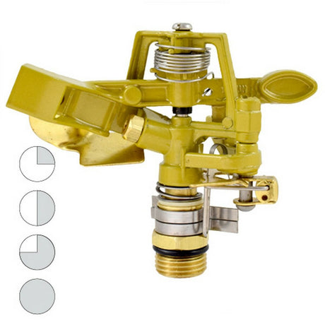 Aspersor de Rega Ferrestock Amarelo M1/2" metálico - EcoNest