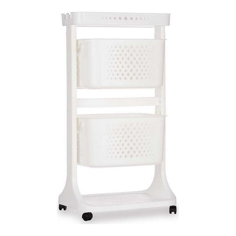 Carrinho de Vegetais Branco Polipropileno (33 x 81 x 44 cm) - EcoNest