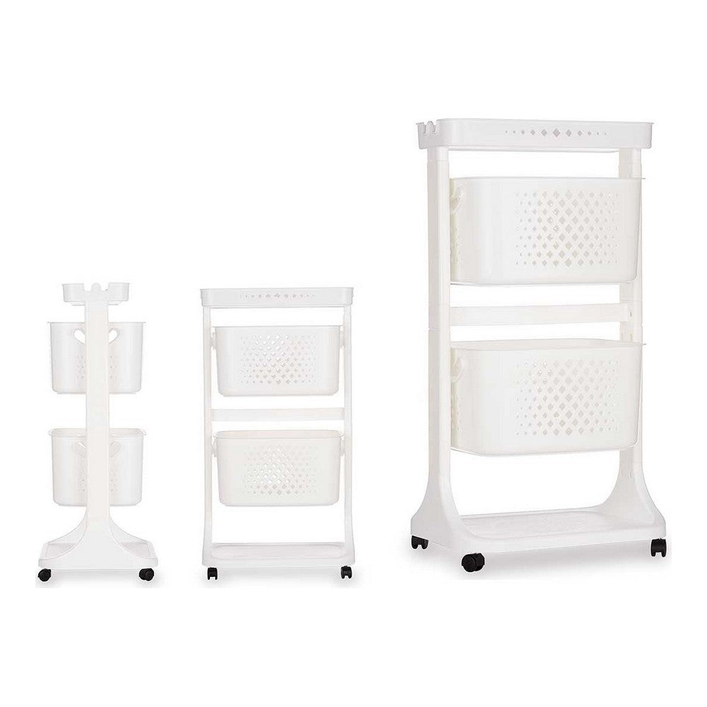 Carrinho de Vegetais Branco Polipropileno (33 x 81 x 44 cm) - EcoNest