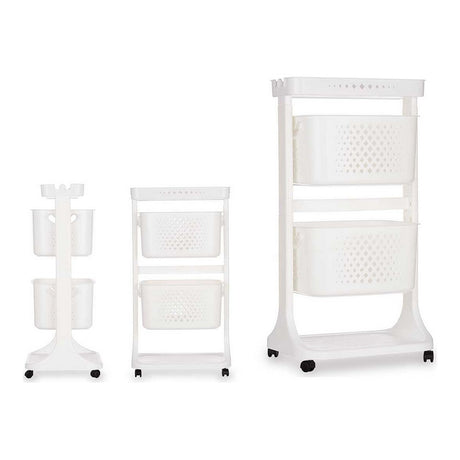Carrinho de Vegetais Branco Polipropileno (33 x 81 x 44 cm) - EcoNest
