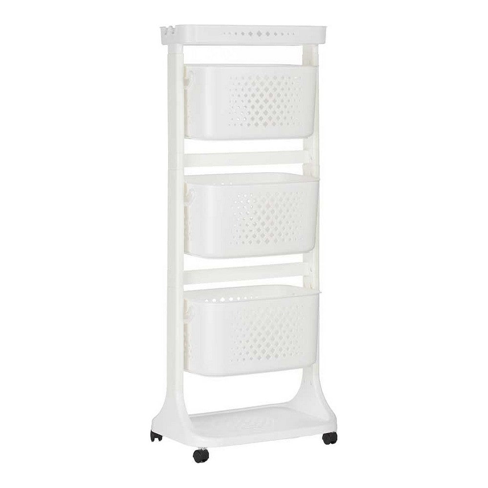 Carrinho de Vegetais Branco Polipropileno (33 x 112 x 44 cm) - EcoNest