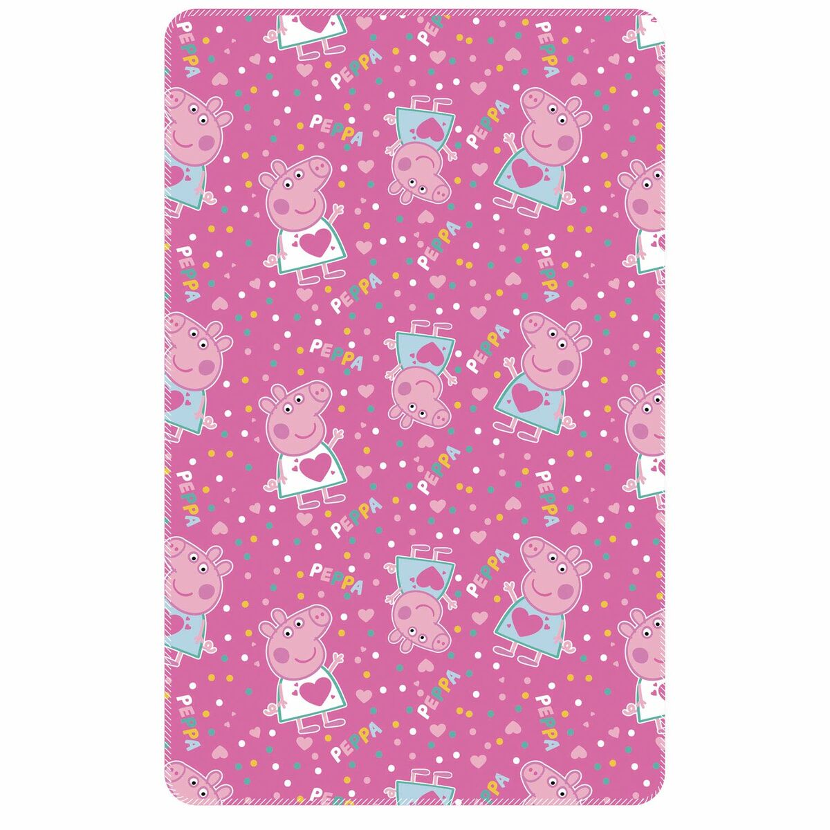 Manta Peppa Pig Cosy Corner Cor de Rosa (95 x 150 cm) - EcoNest