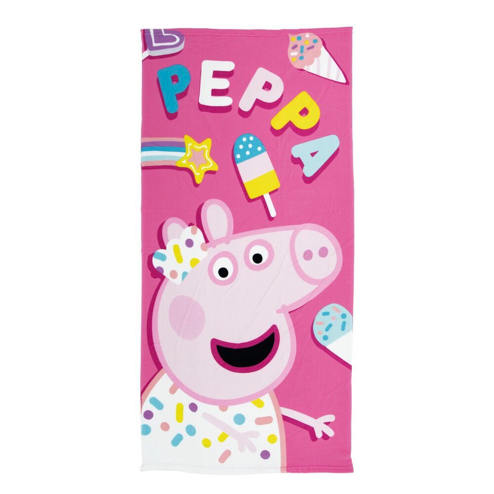 Toalha de banho Peppa Pig Cosy corner (70 x 140 cm) - EcoNest