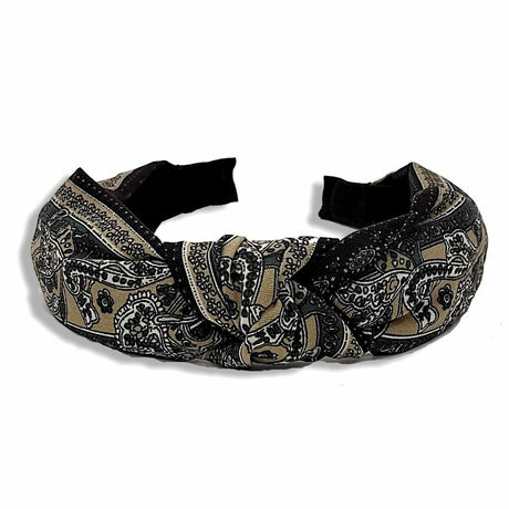 Diadema Araban Nó Preto Bege - EcoNest