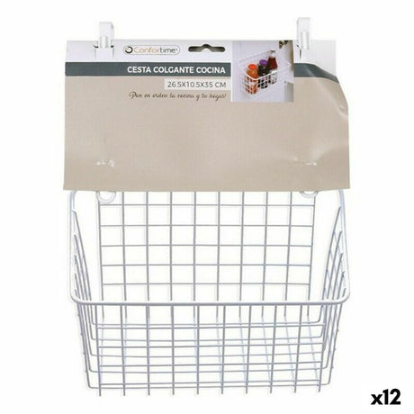 Cesta Multiusos Confortime Alumínio 7,5 x 12,5 x 24,5 cm (12 Unidades) - EcoNest