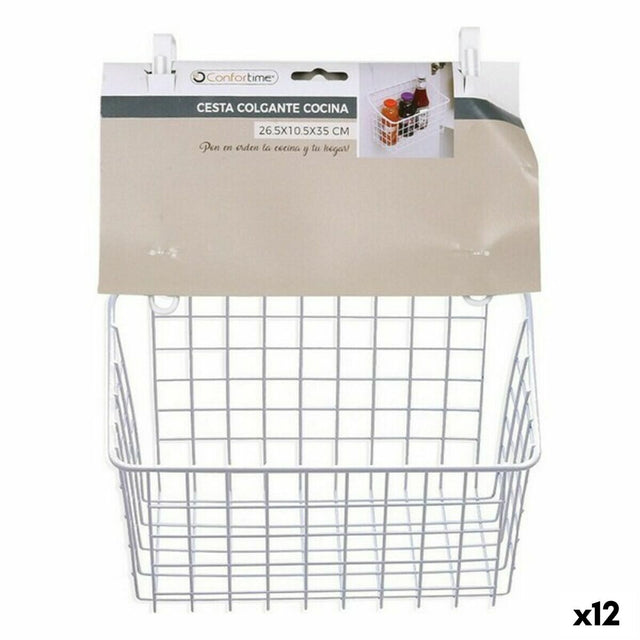 Cesta Multiusos Confortime Alumínio 7,5 x 12,5 x 24,5 cm (12 Unidades) - EcoNest