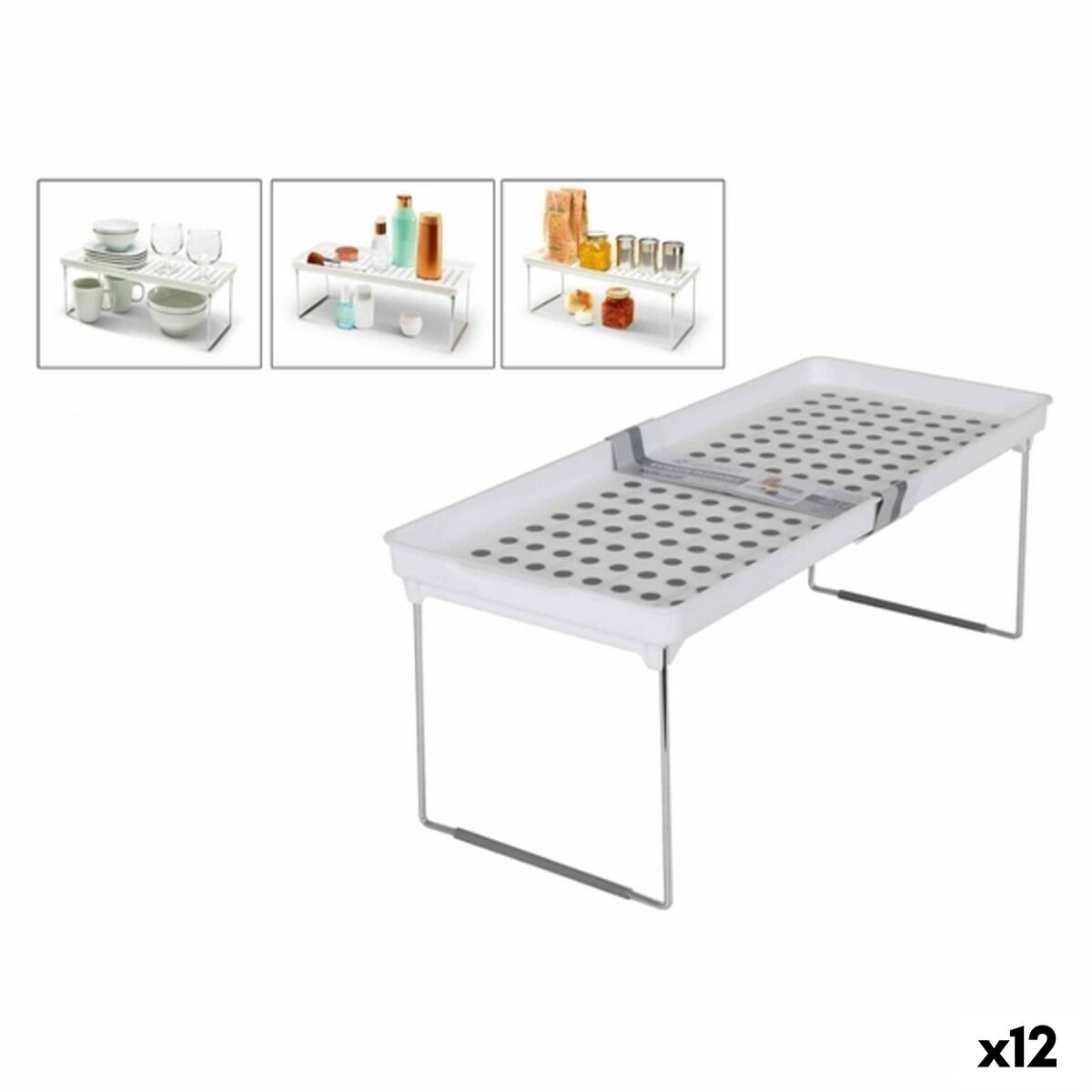 Estante Dobrável Confortime 47,5 x 19,1 x 17,5 cm (12 Unidades) (47,5 x 19 cm) - EcoNest