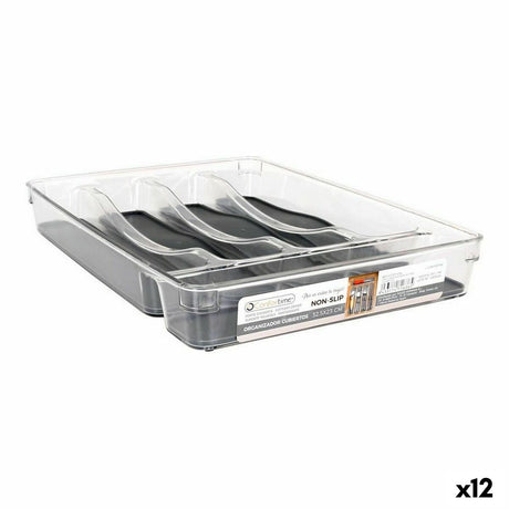Organizador de Talheres Confortime Non Slip Pet 32,5 x 23 x 4,5 cm (12 Unidades) - EcoNest