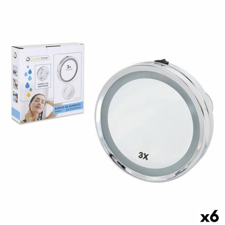 Espelho de Aumento Confortime LED 15 x 3 x 15 cm (6 Unidades) - EcoNest