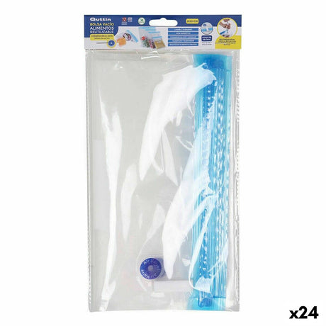 Saco Reutilizável para Alimentos Quttin Válvula de vácuo 5 Peças 26 x 28 cm (24 Unidades) - EcoNest