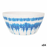 Saladeira Santa Clara Tie-Dye Azul Branco Melamina (24 Unidades) - EcoNest