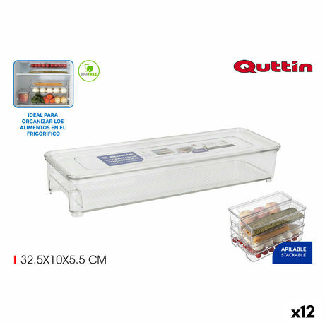 Organizador Multiusos Quttin Com tampa 32,5 x 10 x 5,5 cm - EcoNest