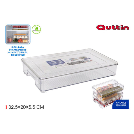 Organizador Multiusos Quttin Com tampa (32,5 x 20 x 5,5 cm) - EcoNest