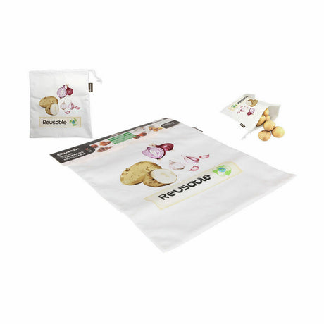Saco Reutilizável para Alimentos Quttin 39,5 x 35 cm (18 Unidades) - EcoNest