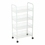 Carrinho de Vegetais Confortime Branco Metal 4 Prateleiras 36 x 26,5 x 86 cm (5 Unidades) - EcoNest