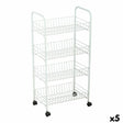 Carrinho de Vegetais Confortime Branco Metal 4 Prateleiras 36 x 26,5 x 86 cm (5 Unidades) - EcoNest