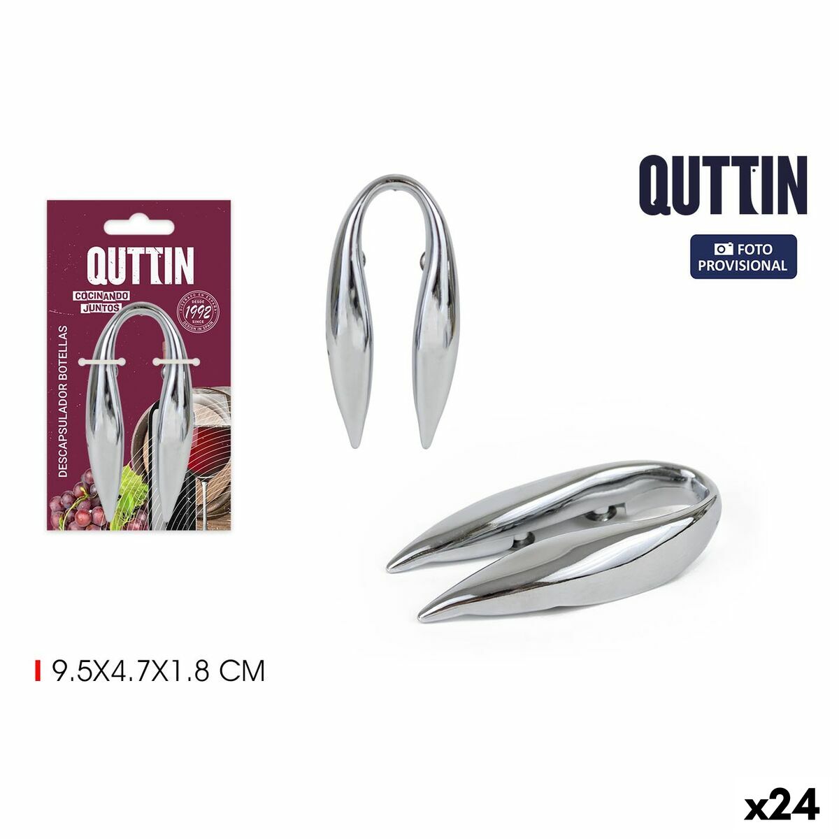 Conjunto de Acessórios para Vinho Quttin 9,5 x 4,7 x 1,8 cm - EcoNest