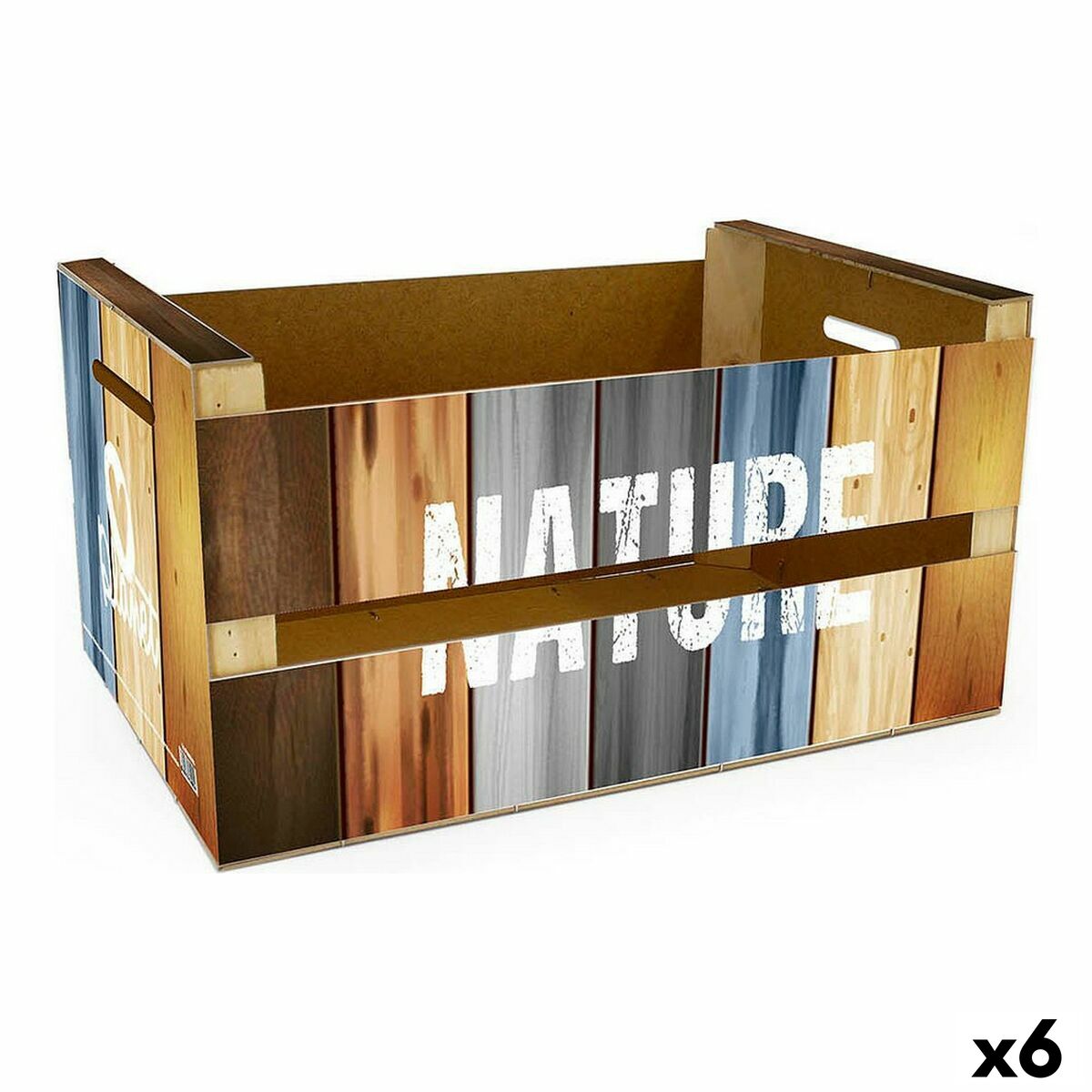 Caixa de Armazenagem Confortime Nature (6 Unidades) (36 x 26,5 x 17 cm) - EcoNest