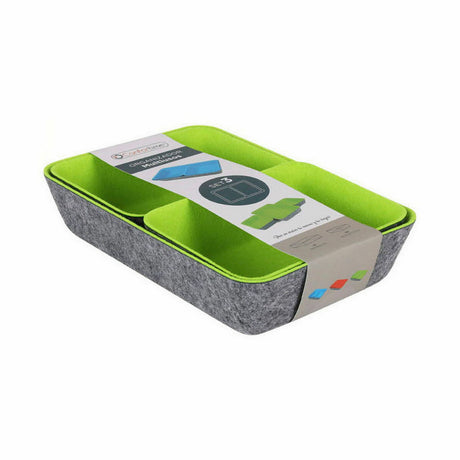 Conjunto de Cestos Confortime Organizador de Gavetas Feltro 3 Peças (6 Unidades) - EcoNest