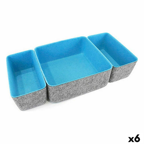 Conjunto de Cestas Confortime 3 Peças Feltro (3 Peças) (6 Unidades) - EcoNest