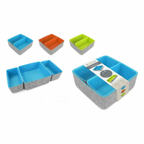 Conjunto de Cestas Confortime 3 Peças Feltro (3 Peças) (6 Unidades) - EcoNest