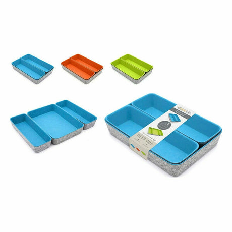 Conjunto de Cestas Confortime 3 Peças Feltro 28 x 20,5 x 5,3 cm (3 Peças) (6 Unidades) - EcoNest