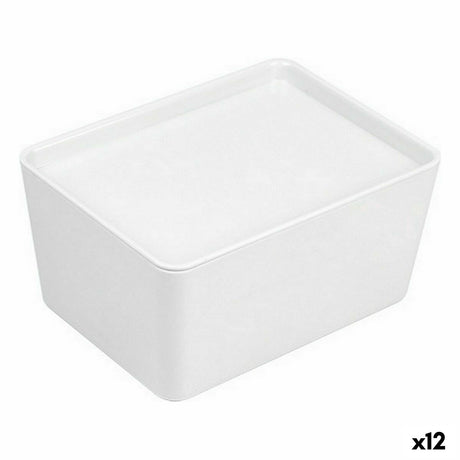 Caixa de Organização Empilhável Confortime Com tampa 17,5 x 13 x 8,5 cm (12 Unidades) - EcoNest
