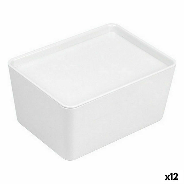 Caixa de Organização Empilhável Confortime Com tampa 17,5 x 13 x 8,5 cm (12 Unidades) - EcoNest