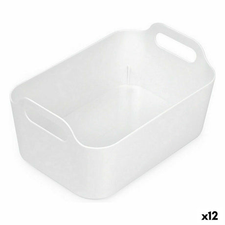 Cesta Multiusos Confortime Branco 33 x 23,5 x 15,4 cm (12 Unidades) - EcoNest