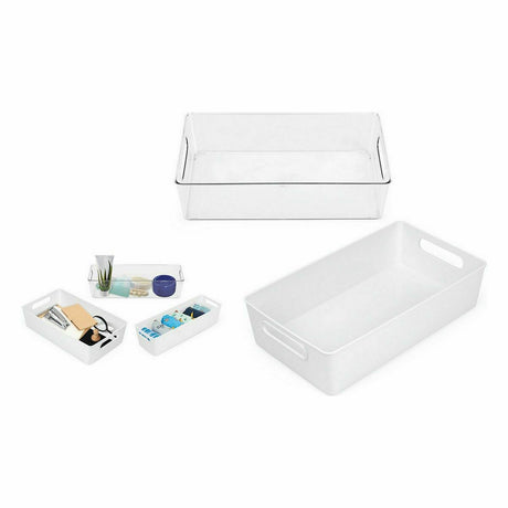 Cesta Multiusos Confortime Branco 38 x 22 x 9,5 cm (10 Unidades) - EcoNest