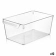 Caixa Multiusos Quttin Transparente 20 x 32,5 x 14 cm (12 Unidades) - EcoNest