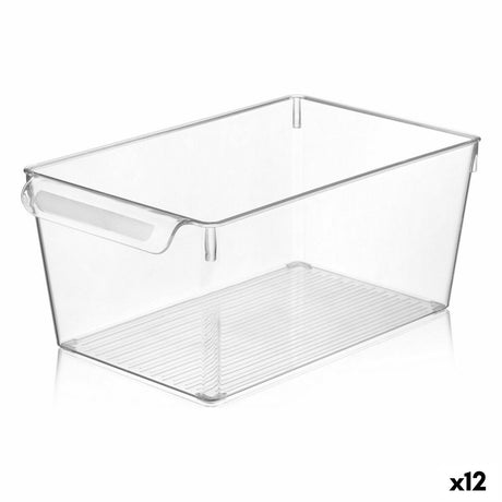 Caixa Multiusos Quttin Transparente 20 x 32,5 x 14 cm (12 Unidades) - EcoNest