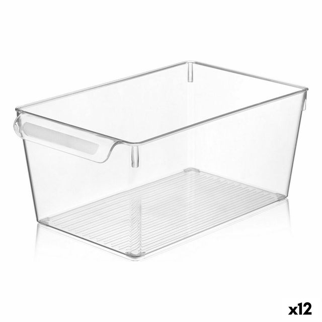 Caixa Multiusos Quttin Transparente 20 x 32,5 x 14 cm (12 Unidades) - EcoNest