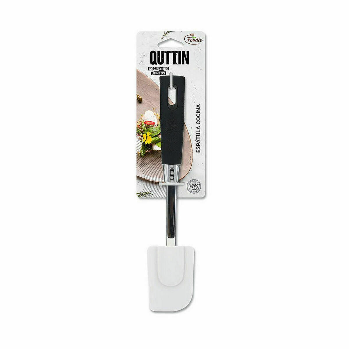 Escumadeira Quttin Foodie Preto 2 mm 28,5 x 5,8 cm - EcoNest