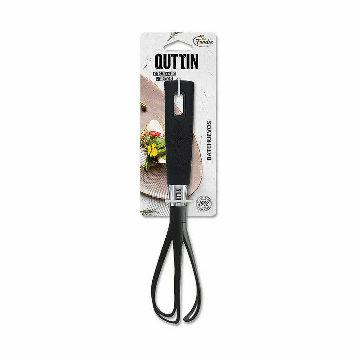 Batedor de Varas Manual Quttin Foodie Preto Nylon (24 Unidades) - EcoNest