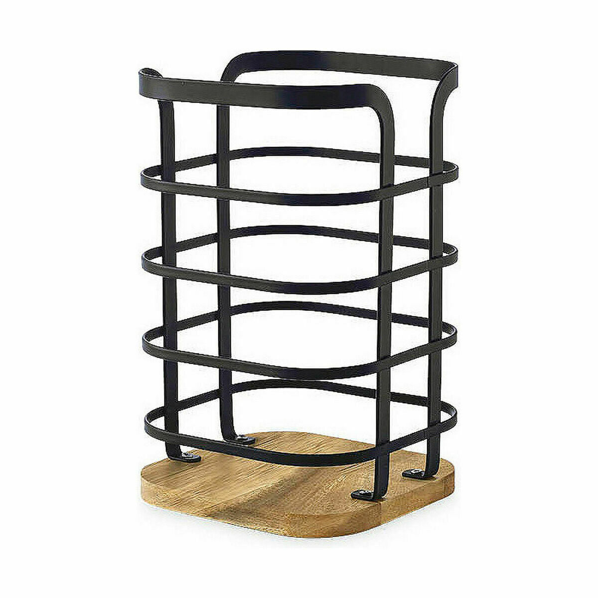 Recipiente para Utensílios de Cozinha Confortime West Preto Metal (6 Unidades) - EcoNest